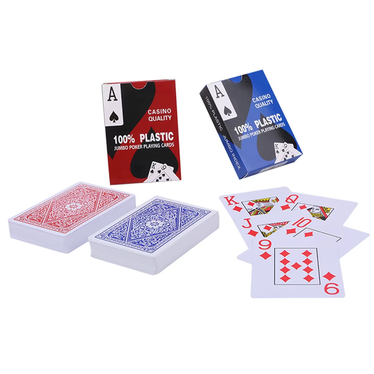 100% Plastik Pokerkarten